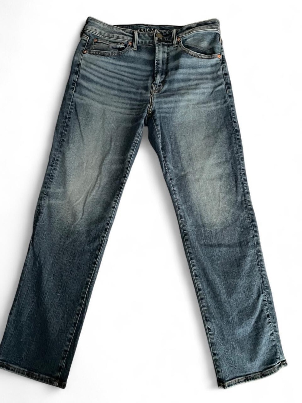 American Eagle Outfitters Faded Blue Straight Jeans